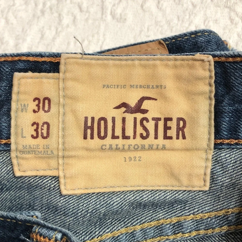 Hollister Men's Jeans Size 30X30 Dark Wash Straight Leg